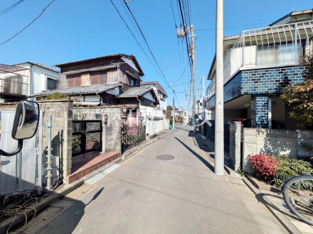 接道状況および現場風景　【杉並区本天沼３丁目】／撮影日2025/03/01