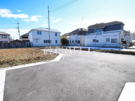 接道状況および現場風景　【清瀬市野塩３丁目】／撮影日2024/02/11