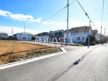 接道状況および現場風景　【清瀬市野塩３丁目】／撮影日2024/02/11