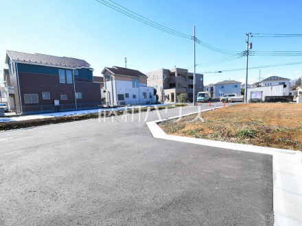 接道状況および現場風景　【清瀬市野塩３丁目】／撮影日2024/02/11