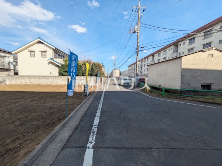 接道状況および現場風景　【練馬区田柄３丁目】／撮影日2025/02/18