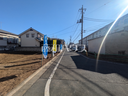 接道状況および現場風景　【練馬区田柄３丁目】／撮影日2025/02/26