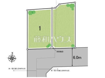 全体区画図　【練馬区田柄３丁目】