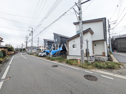 接道状況および現場風景　【東村山市廻田町２丁目】／撮影日2025/10/16