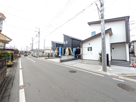 接道状況および現場風景　【東村山市廻田町２丁目】／撮影日2025/12/25