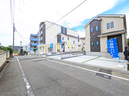 接道状況および現場風景　【八王子市台町３丁目】 住まいの事なら地元で豊富な実績を誇る、地域密着の当社へお任せ下さい！ ／撮影日2025/06/23