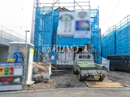 C号棟　外観　【八王子市台町３丁目】今なら家の骨組みなど、完成してからでは確認ができないような構造をご覧いただけます！　安全にご案内させていただくため、ぜひお問い合わせください。／撮影日2025/05/01