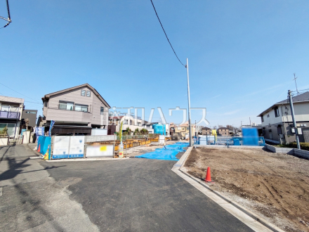 ≪現場風景≫きれいに整備された敷地。これから夢の新邸がここに建ちます。 　【府中市西府町１丁目】 ／撮影日2025/03/14