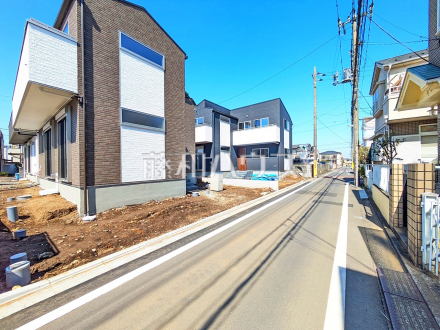 接道状況および現場風景　【小平市津田町２丁目】／撮影日2025/03/21