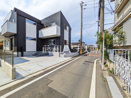 接道状況および現場風景　【小平市津田町２丁目】／撮影日2025/04/10