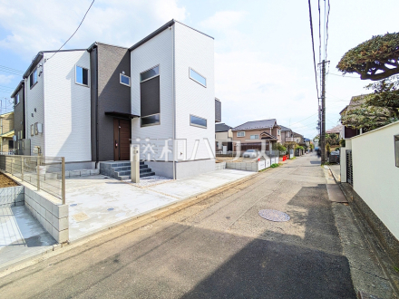 接道状況および現場風景　【小平市津田町２丁目】／撮影日2025/04/10
