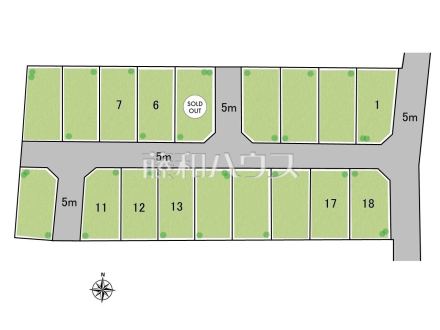 全体区画図　【三鷹市北野３丁目】