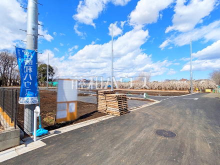 接道状況および現場風景　【三鷹市北野３丁目】／撮影日2025/03/17