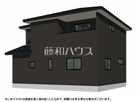 完成予想図（外観）　【福岡市早良区重留１丁目】