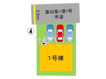 全体区画図　【福岡市早良区重留１丁目】