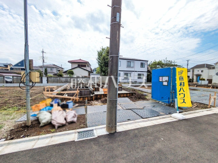 ≪3号棟　外観≫特急停車駅の京王線「調布」駅 バス12分「北ノ台小学校」停歩4分☆全5棟の新築分譲住宅が誕生します！【調布市深大寺東町６丁目／撮影日2025/05/04