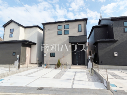 5号棟　外観　【富士見市大字水子】
スタイリッシュな外観に仕上がっております。　／撮影日2025/03/30