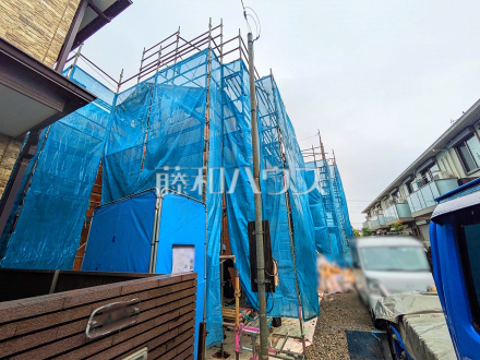 ≪2号棟　外観≫お探しの物件に出会うためには、早めのご確認をオススメします。未完成の今のうちにぜひお問合せをお待ちしております。 　【調布市飛田給２丁目】 ／撮影日2025/05/30
