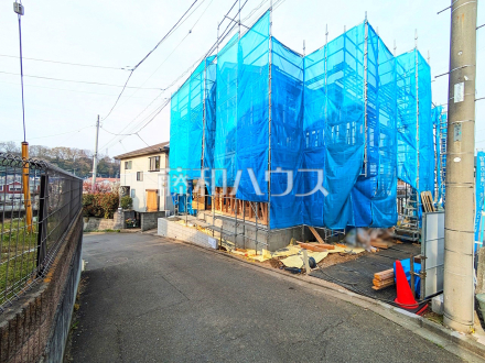 接道状況および現場風景　【八王子市小比企町】／撮影日2025/03/27