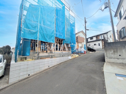 接道状況および現場風景　【八王子市小比企町】／撮影日2025/03/27