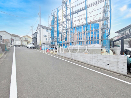 接道状況および現場風景　【八王子市小比企町】／撮影日2025/03/27