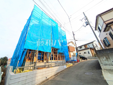 接道状況および現場風景　【八王子市小比企町】／撮影日2025/03/27
