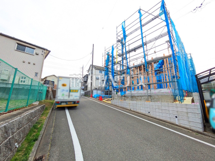 接道状況および現場風景　【八王子市小比企町】／撮影日2025/03/27