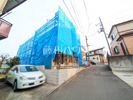 接道状況および現場風景　【八王子市小比企町】／撮影日2025/03/27
