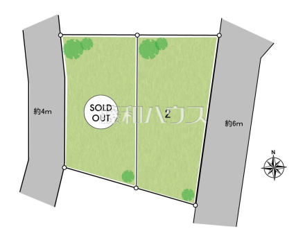 全体区画図　【八王子市小比企町】