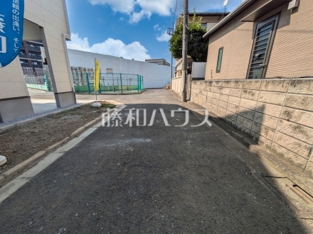 接道状況および現場風景　【練馬区石神井町８丁目】／撮影日2025/07/04