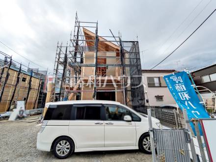4号棟　外観　【立川市柴崎町５丁目】家族が毎日顔を合わせられるよう対面キッチンやリ階段はリビング内に設けました。／撮影日2025/06/23