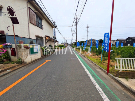 接道状況および現場風景　【新座市野火止３丁目】／撮影日2025/06/09
