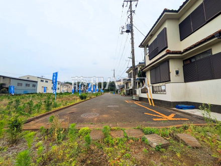 接道状況および現場風景　【新座市野火止３丁目】／撮影日2025/06/09