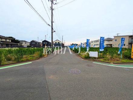 接道状況および現場風景　【新座市野火止３丁目】／撮影日2025/06/09