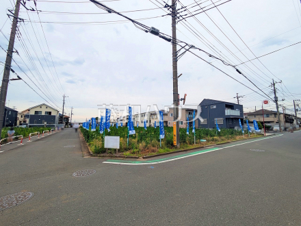 接道状況および現場風景　【新座市野火止３丁目】／撮影日2025/06/09