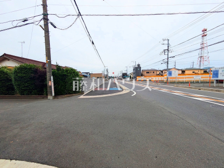 接道状況および現場風景　【新座市野火止３丁目】／撮影日2025/06/09