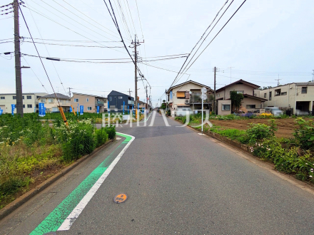 接道状況および現場風景　【新座市野火止３丁目】／撮影日2025/06/09
