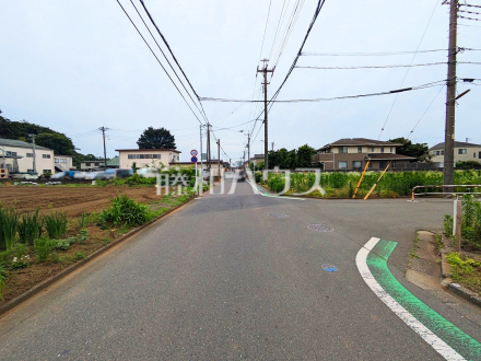 接道状況および現場風景　【新座市野火止３丁目】／撮影日2025/06/09