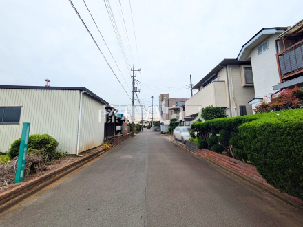 接道状況および現場風景　【新座市野火止３丁目】／撮影日2025/06/09