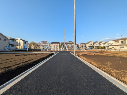 接道状況および現場風景　【国立市谷保】／撮影日2025/04/07