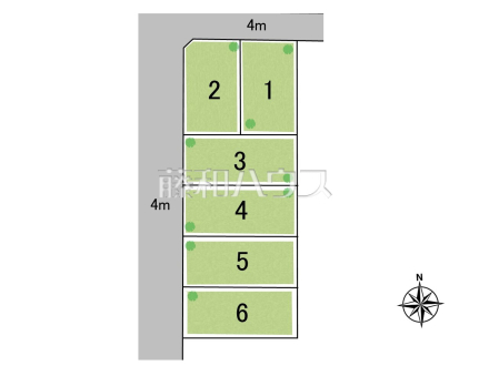 全体区画図　【三鷹市上連雀６丁目】
