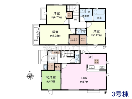 3号棟　間取図　【三鷹市上連雀６丁目】