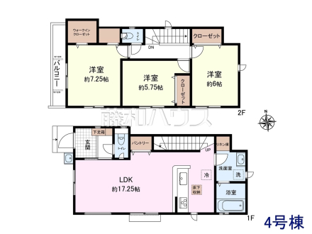 4号棟　間取図　【三鷹市上連雀６丁目】