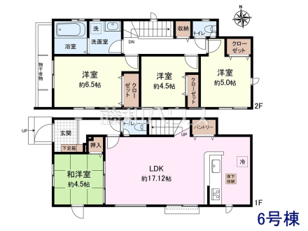 6号棟　間取図　【三鷹市上連雀６丁目】