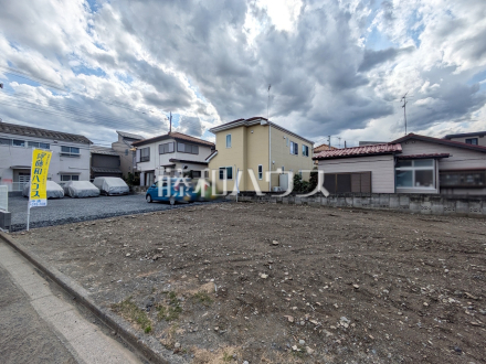 1号地　接道状況および現場風景　【府中市小柳町５丁目】／撮影日2025/04/04