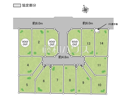 全体区画図　【新座市東２丁目】