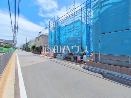 13号棟　接道状況および現場風景　【新座市東２丁目】／撮影日2025/06/23