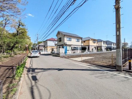 接道状況および現場風景　【小平市上水新町１丁目】／撮影日2025/04/14