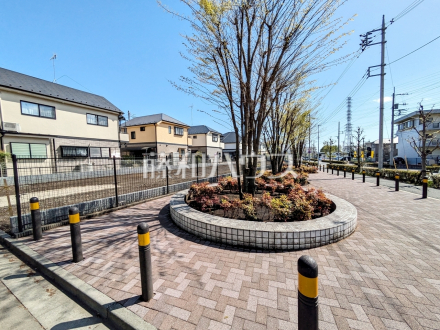 接道状況および現場風景　【小平市上水新町１丁目】／撮影日2025/04/14