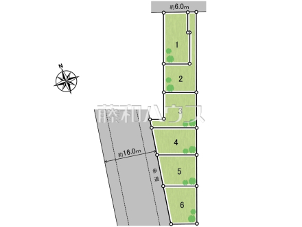区画図　【小平市上水新町１丁目】